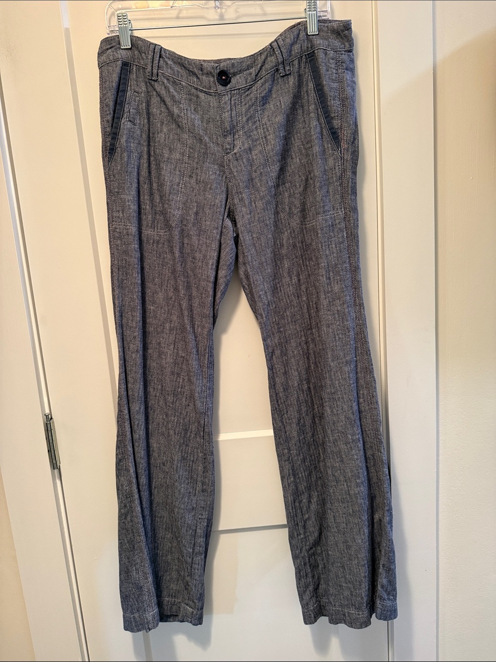 Pilcro Women's Wide-Leg Linen Anthropology Pants size 8
